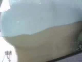Japanese car washing with her tits mov